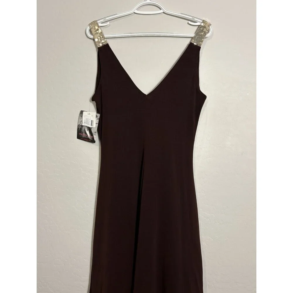 Rampage NWT Y2K Bodycon Coquette Bling‎ Strap Dress size Large Vintage 2000’s.